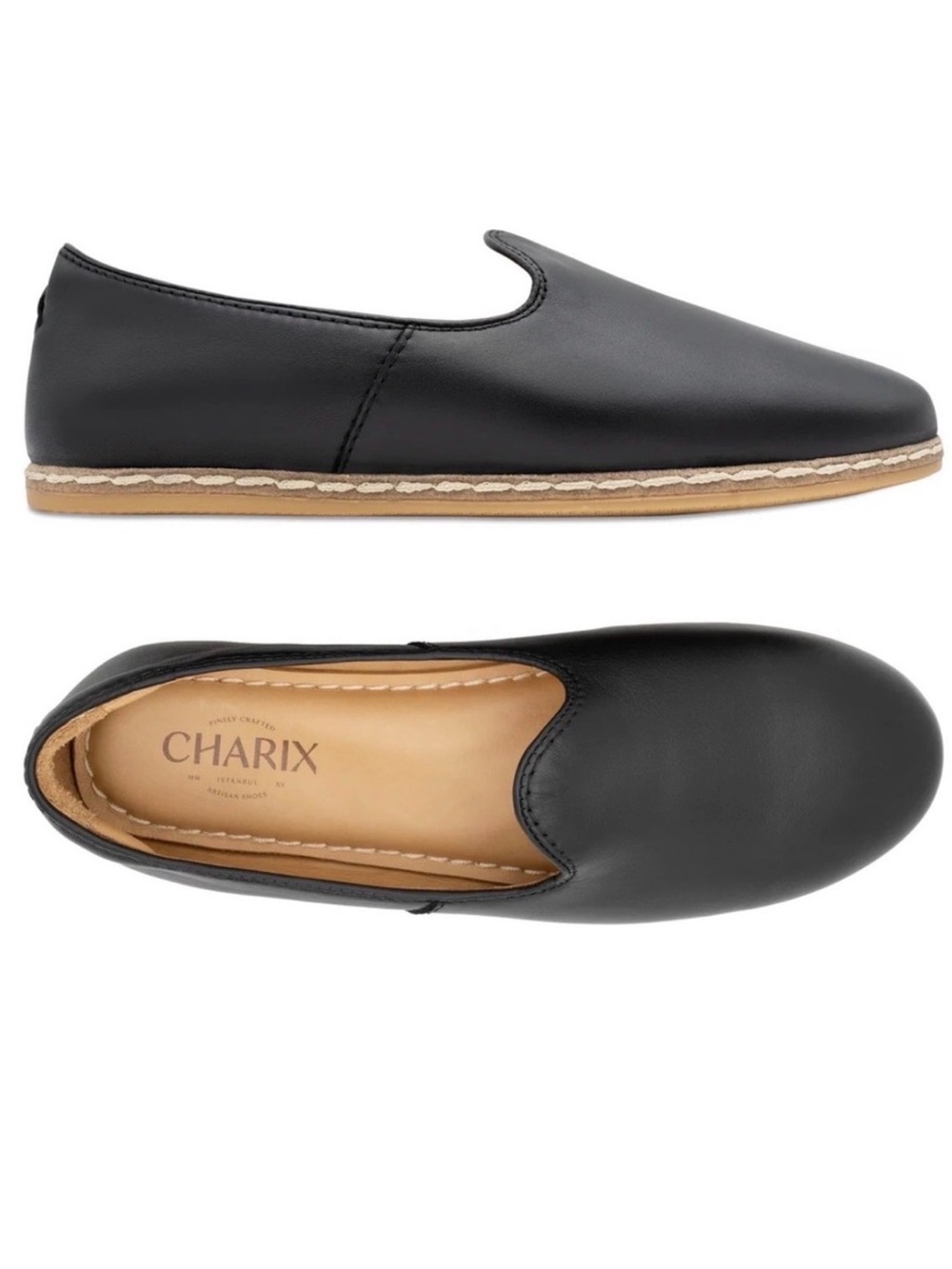 CHARIX Women’s Ultimate Handmade Leather Shoes in Black Size 40